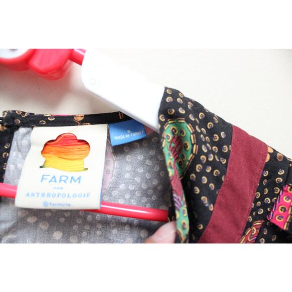 Farm Rio Black Heart Deep V Neck Wide Leg Jumpsuit Size Small - Picture 5 of 5